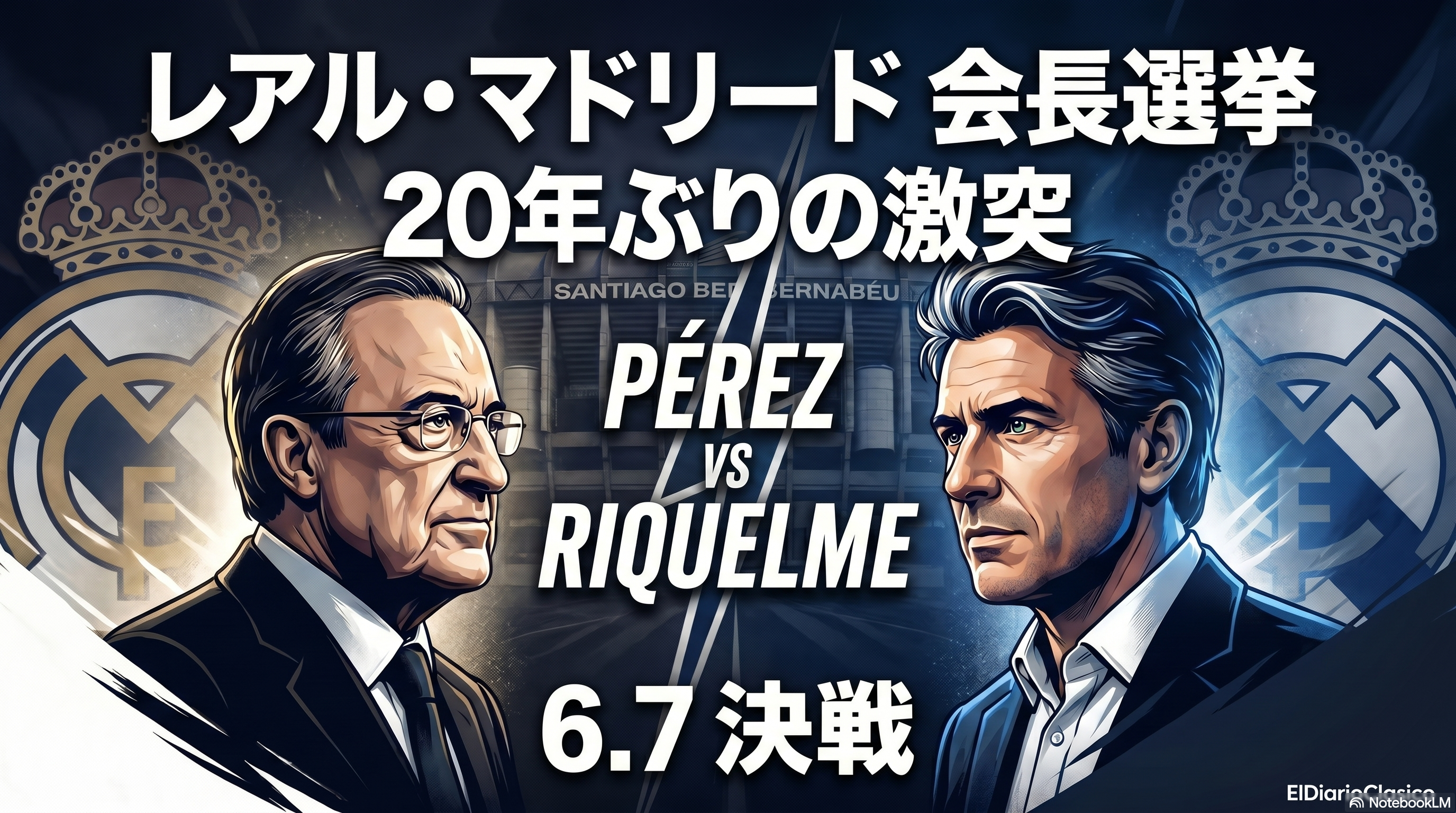 会長選挙で激突するペレスとリケルメ、クラブの未来を懸けた激動の夏へ | レアル・マドリード のサムネイル画像