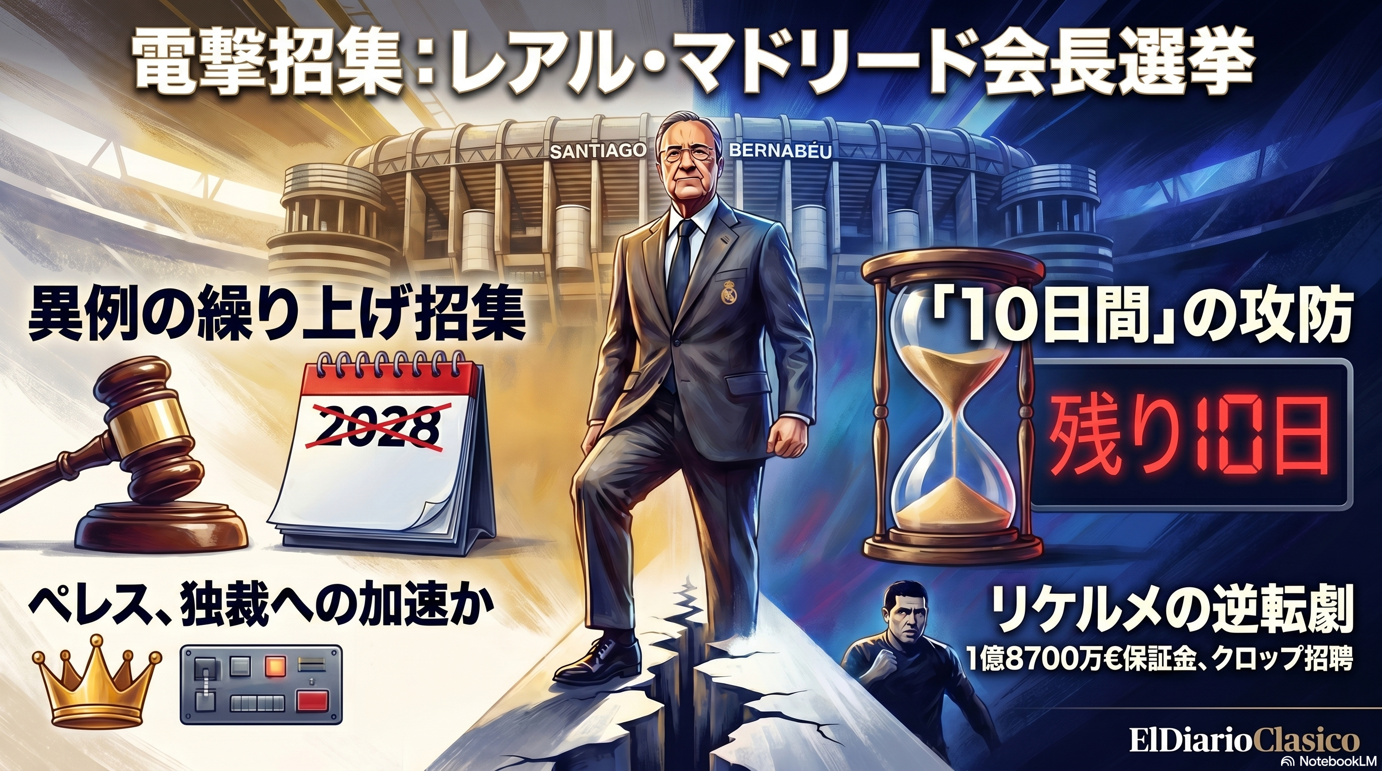 ペレス会長、選挙前倒しで権力固めか | レアル・マドリード （2026-05-14 夕） のサムネイル画像